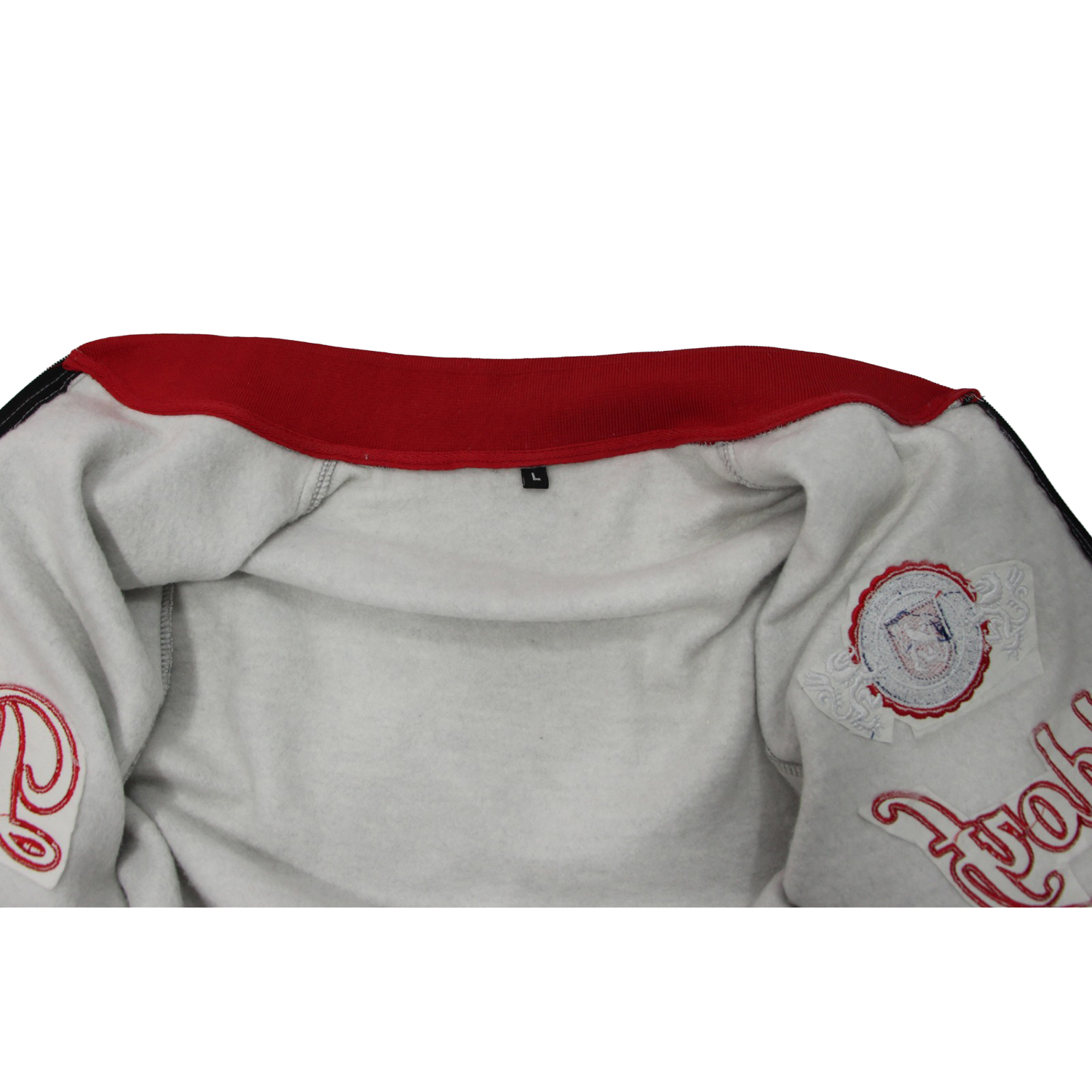 Sweatjacke mit hohem Kragen