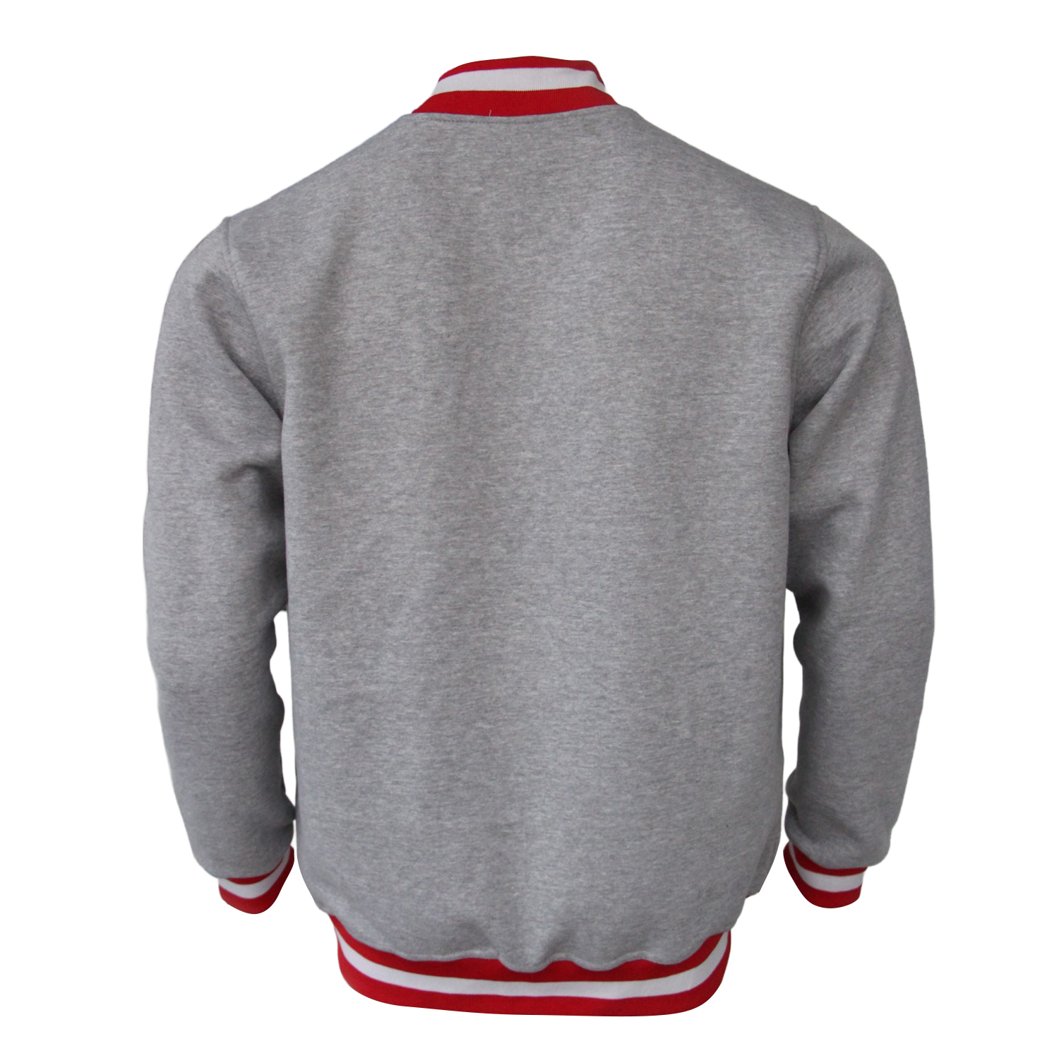 Sweatjacke mit College Kragen