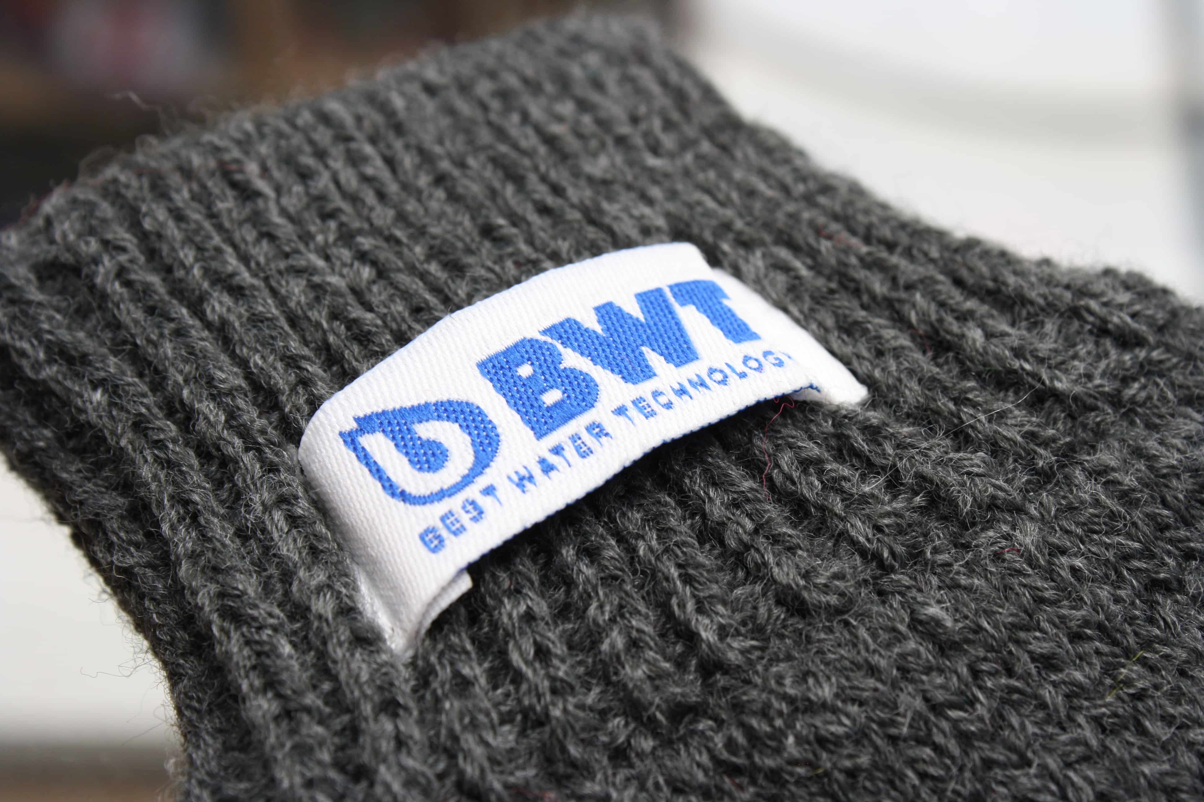 Handschuh gestrickt, mit Touch u. Weblabel