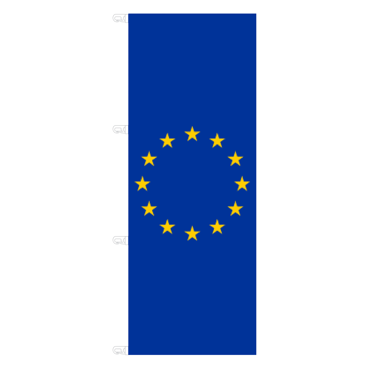 400x150 cm Mastfahne Europa