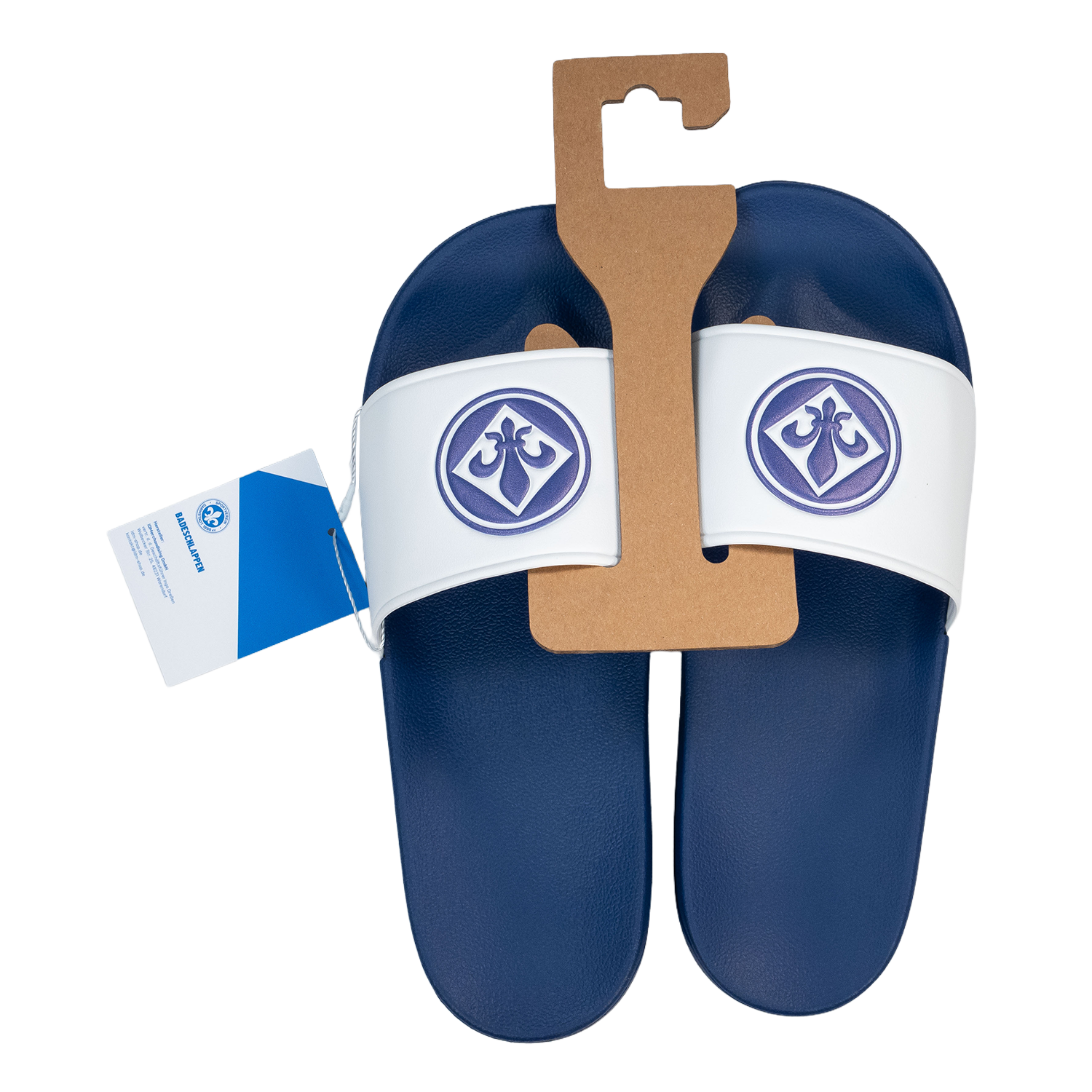 Badeschlappen Logo geprägt