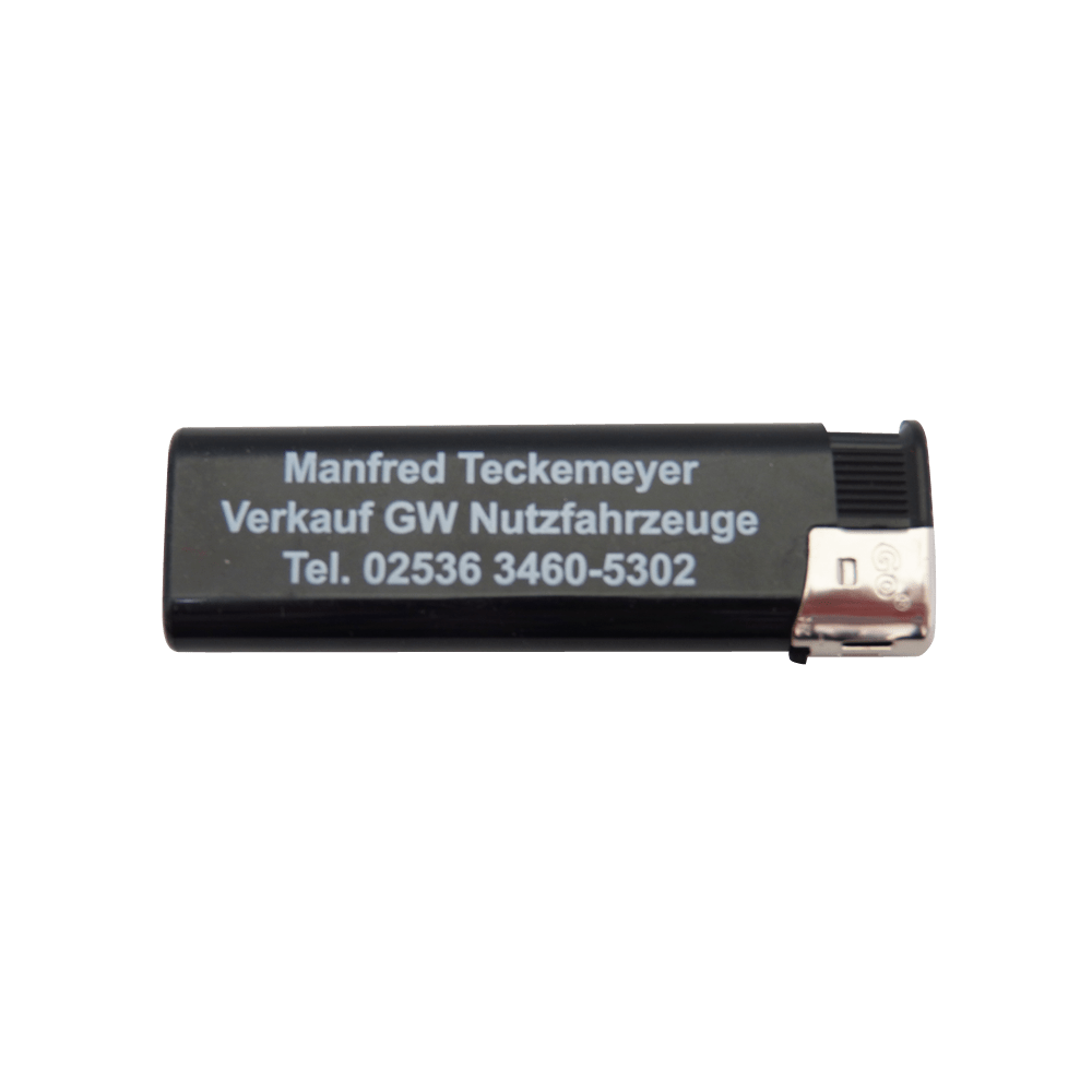 Feuerzeug wiederaufladbar inkl. einfarbigem Druck Feuerzeug wiederaufladbar inkl. einfarbigem Druck