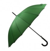 Regenschirm m. gebogenem Kunststoffgriff Regenschirm m. gebogenem Kunststoffgriff