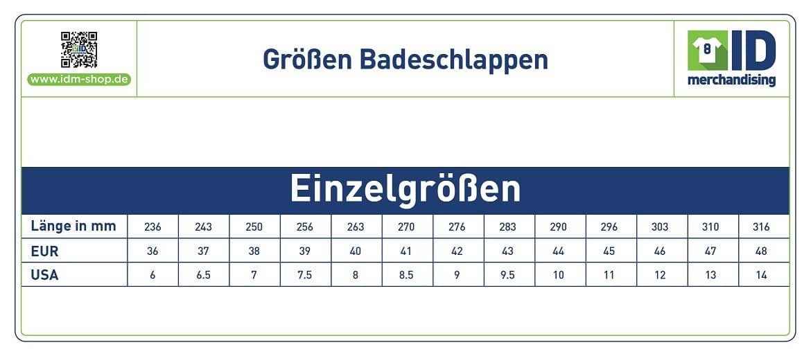 Badeschlappen Logo gedruckt Badeschlappen Logo gedruckt