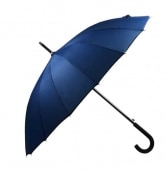 Regenschirm m. gebogenem Kunststoffgriff