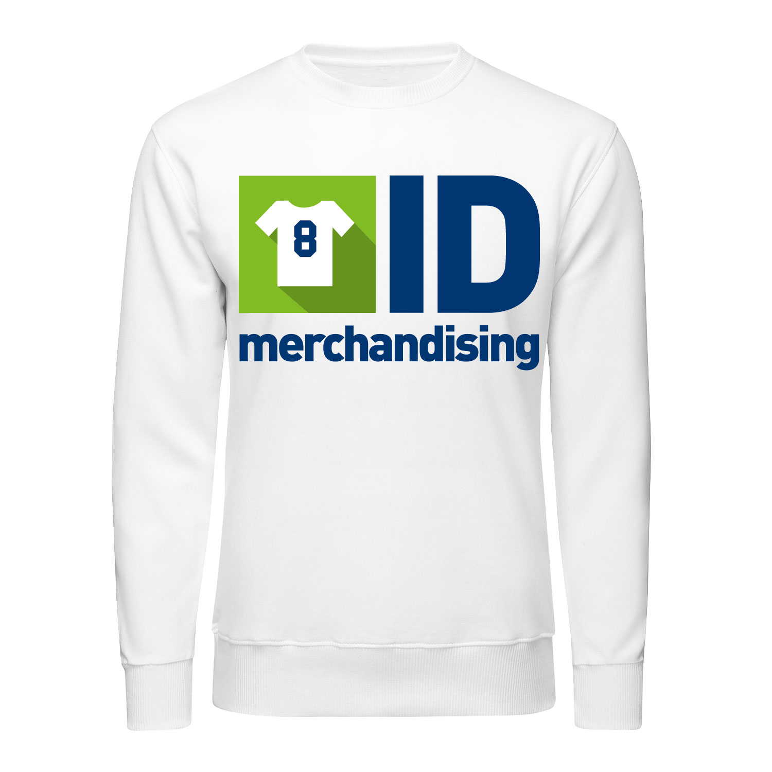 Sweatshirt uni aus Baumwolle, konfigurierbar