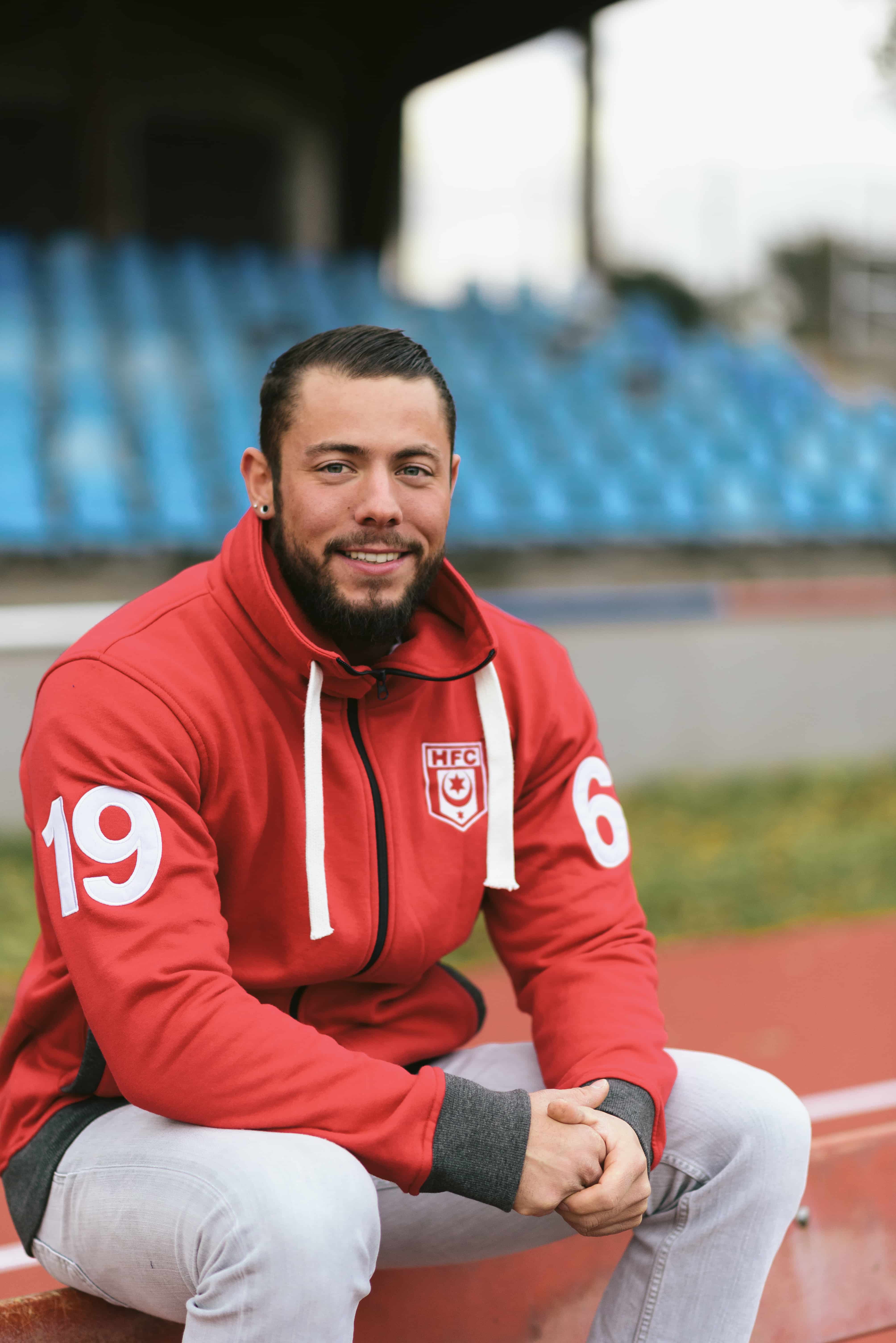 Sweatjacke mit hohem Kragen