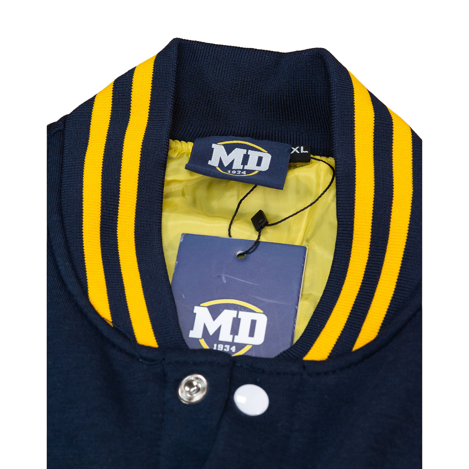 Collegejacke / Baseballjacke mit Ärmeln aus Kunstleder Collegejacke / Baseballjacke mit Ärmeln aus Kunstleder