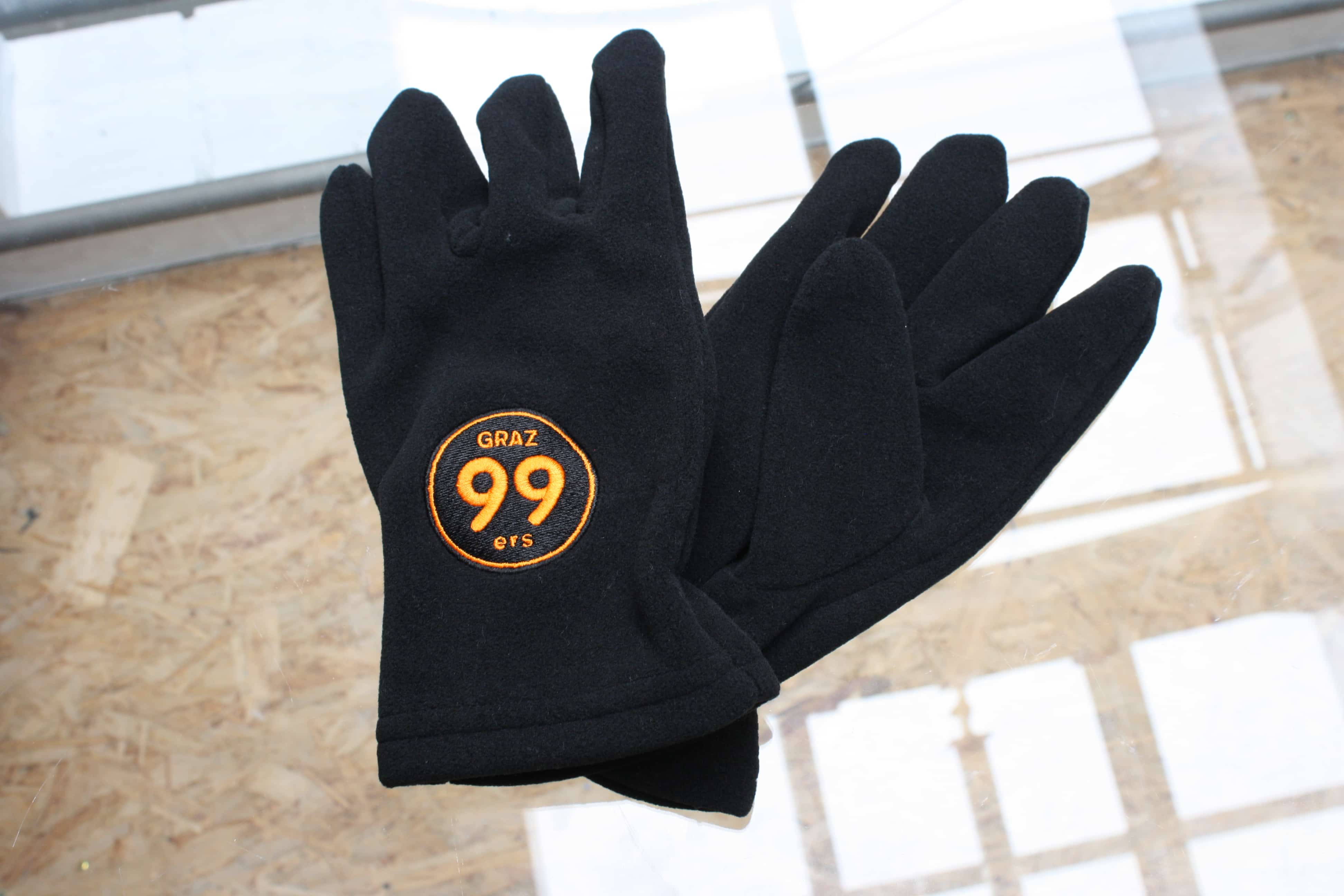 Handschuh Fleece bestickt