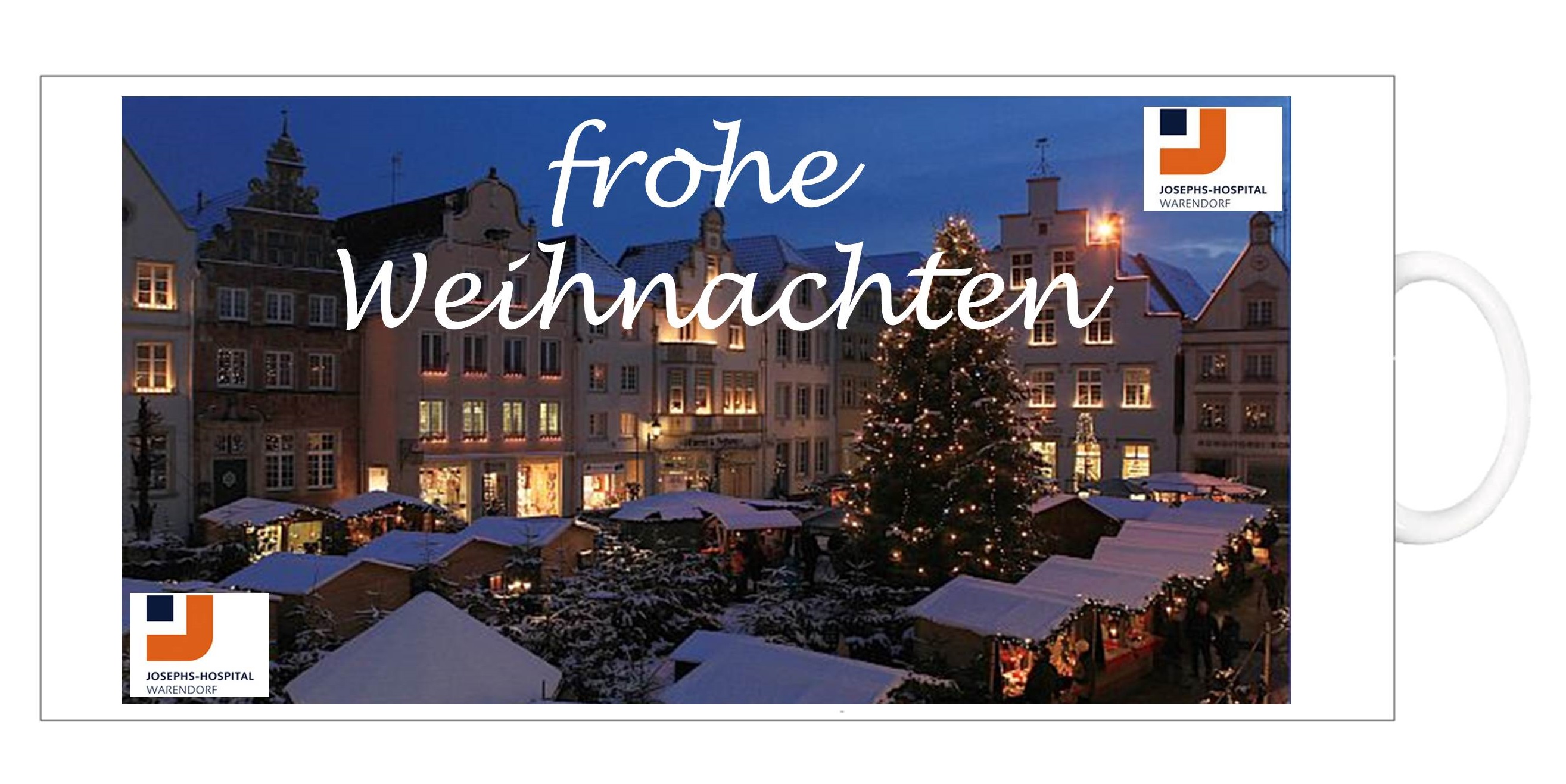 Weihnachtstasse inkl. mehrfarbigem Druck