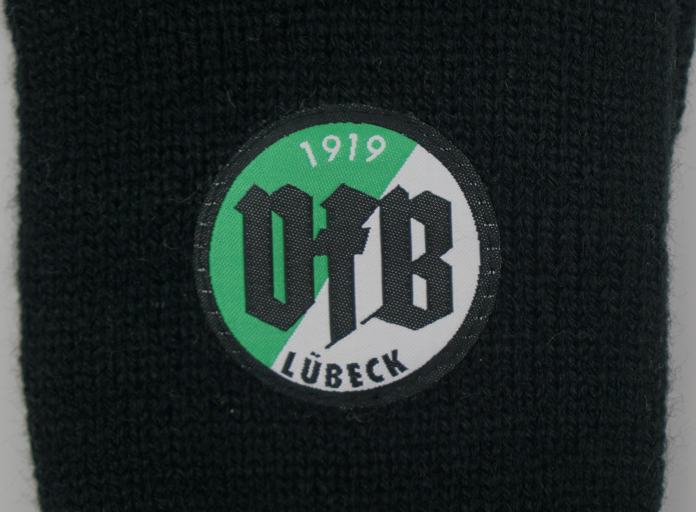 Handschuh gestrickt, mit Touch u. Weblabel