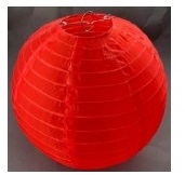 Lampion Nylon rot