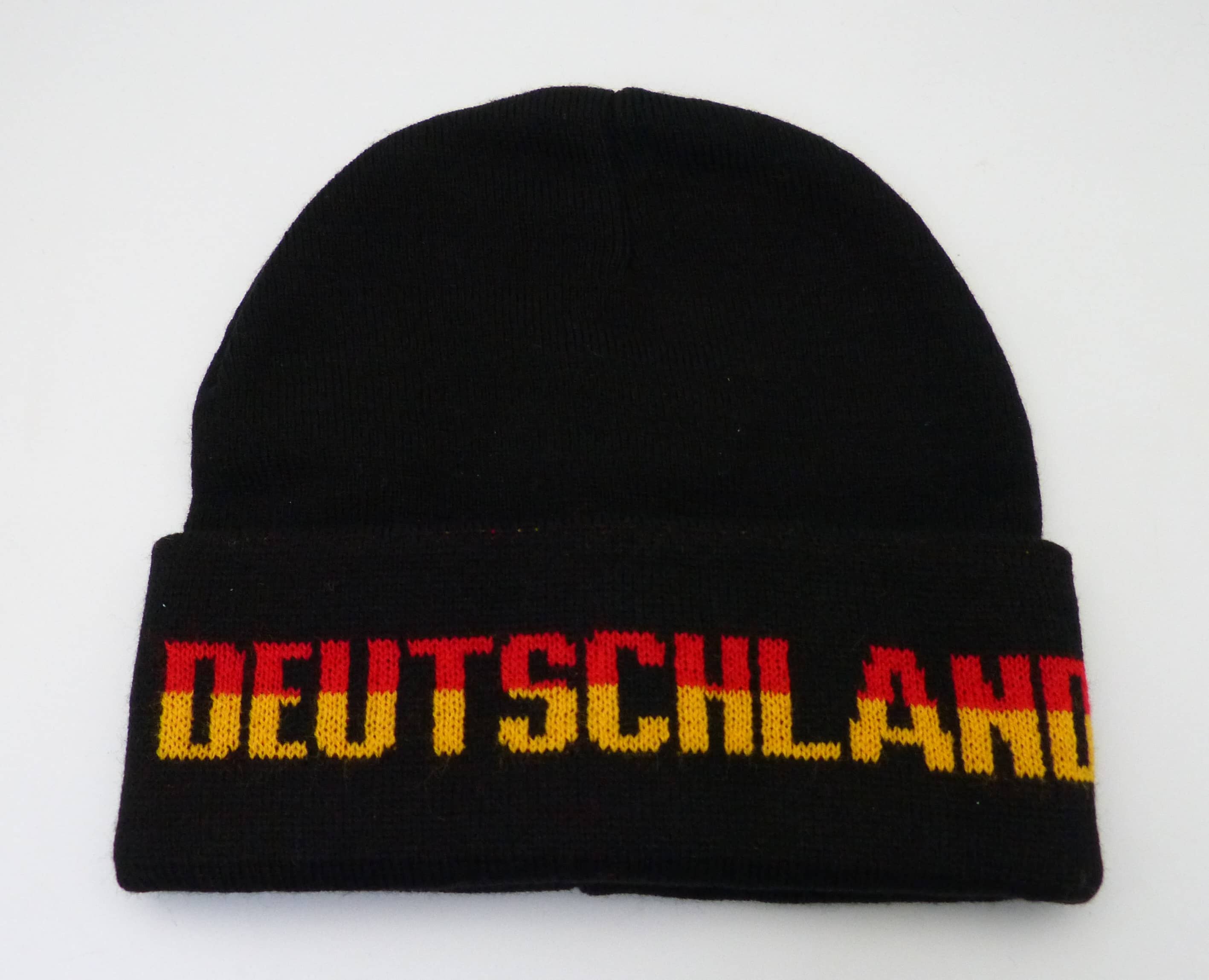 Bronx mit Umschlag Logo / Text gestrickt