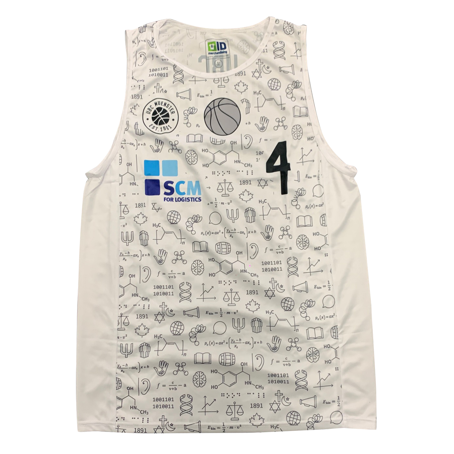 Basketball Trikot aus recyceltem Polyester