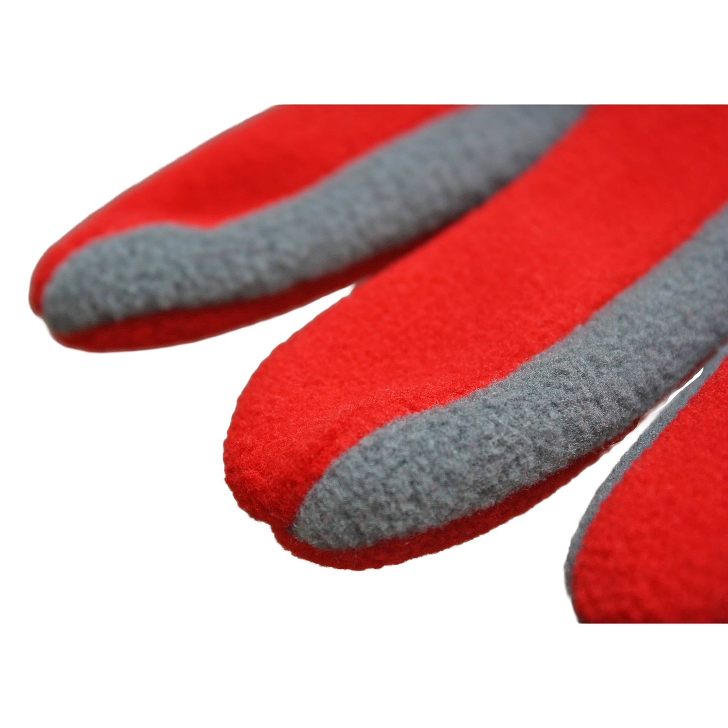 Handschuh Fleece 2-farbig und bestickt