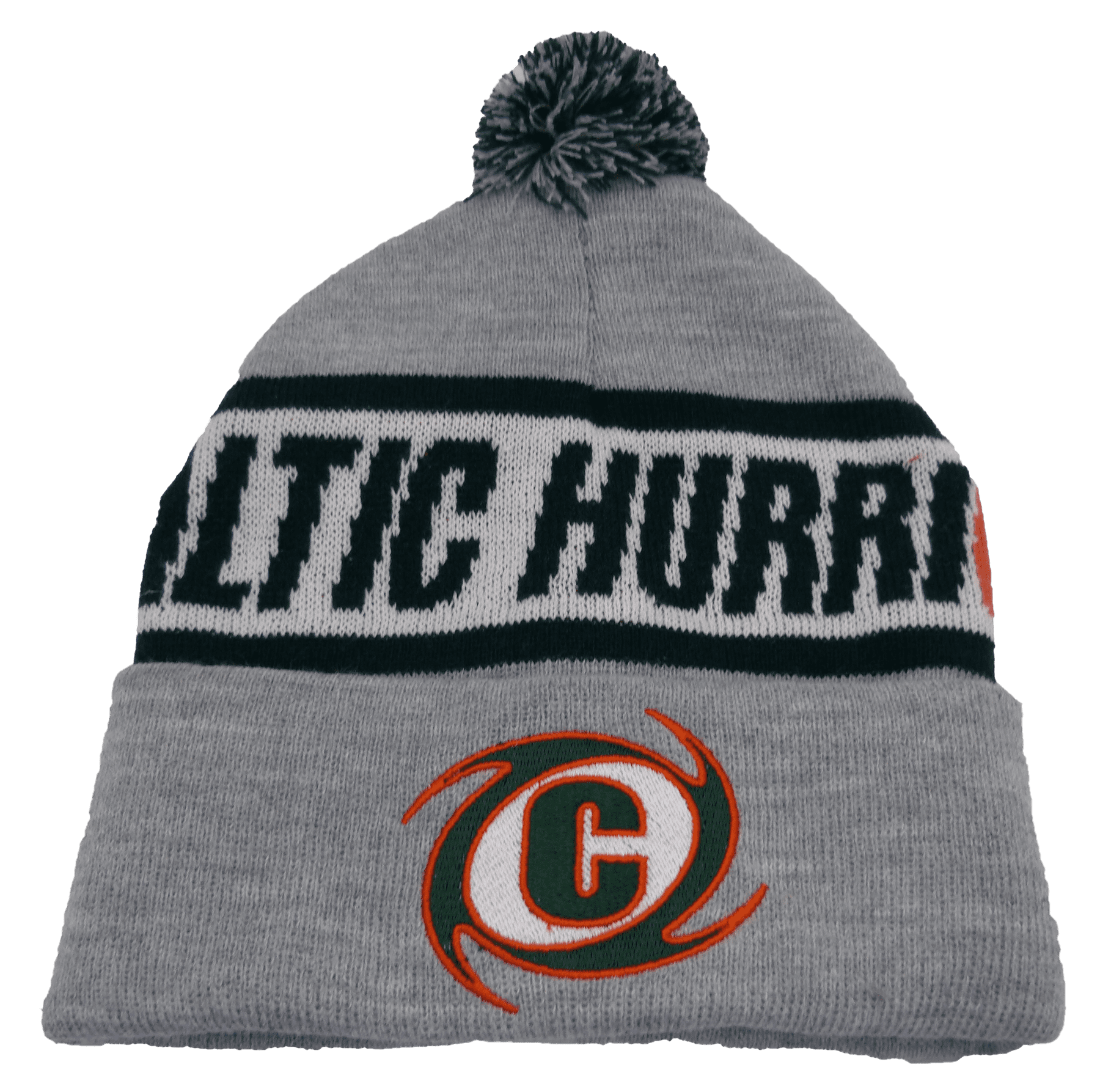 Pudelmütze mit Umschlag inkl. Stick + Logo / Text gestrickt