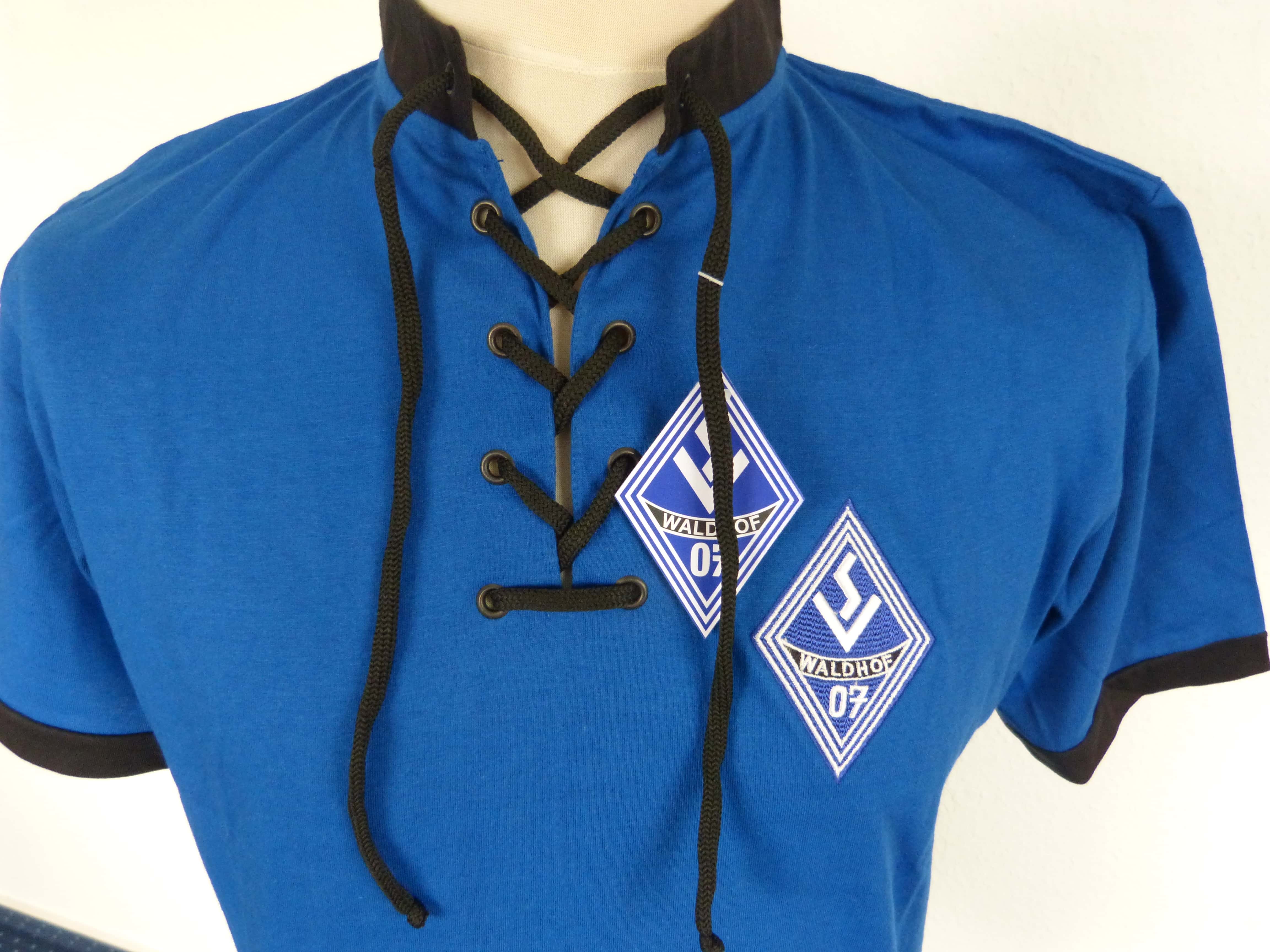 Retro Shirt uni aus Baumwolle