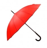 Regenschirm m. gebogenem Kunststoffgriff Regenschirm m. gebogenem Kunststoffgriff