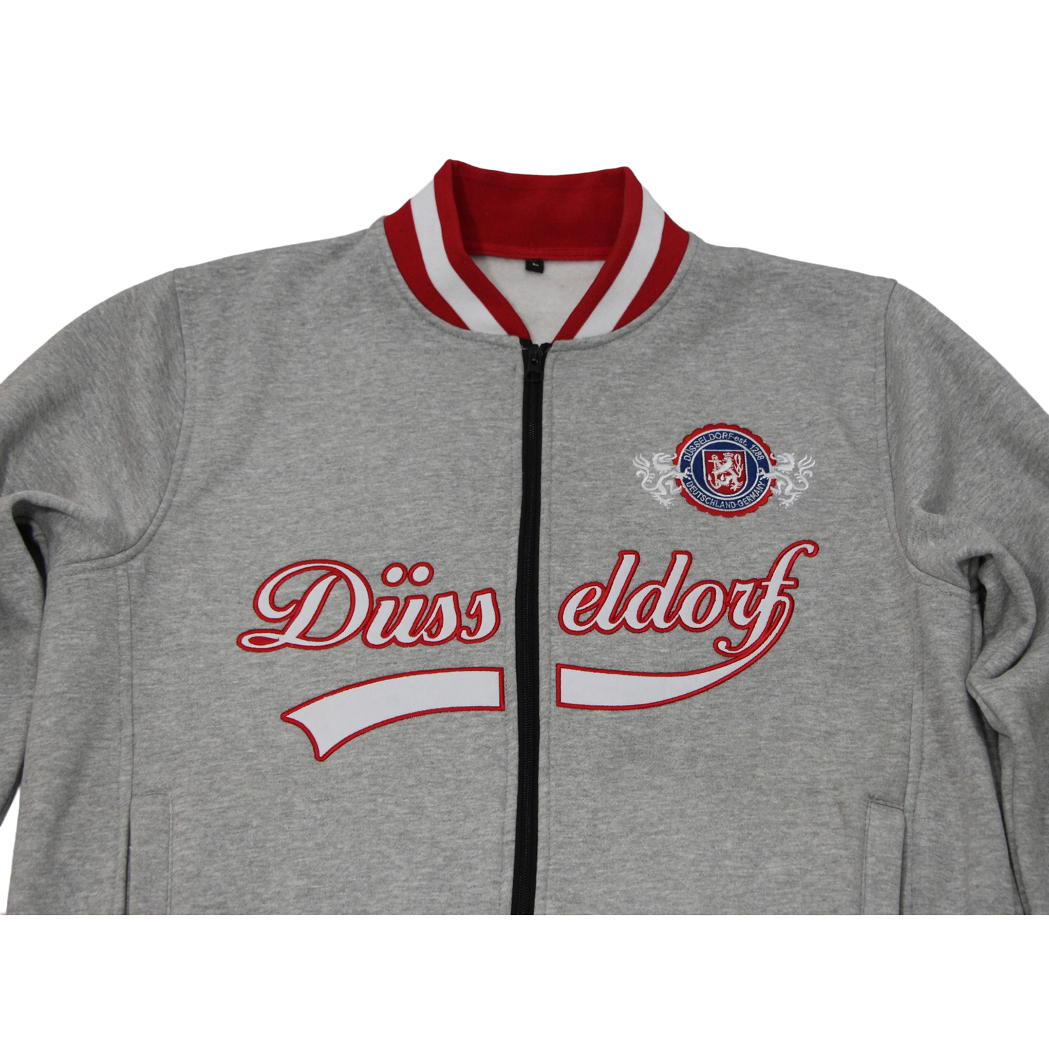 Sweatjacke mit hohem Kragen