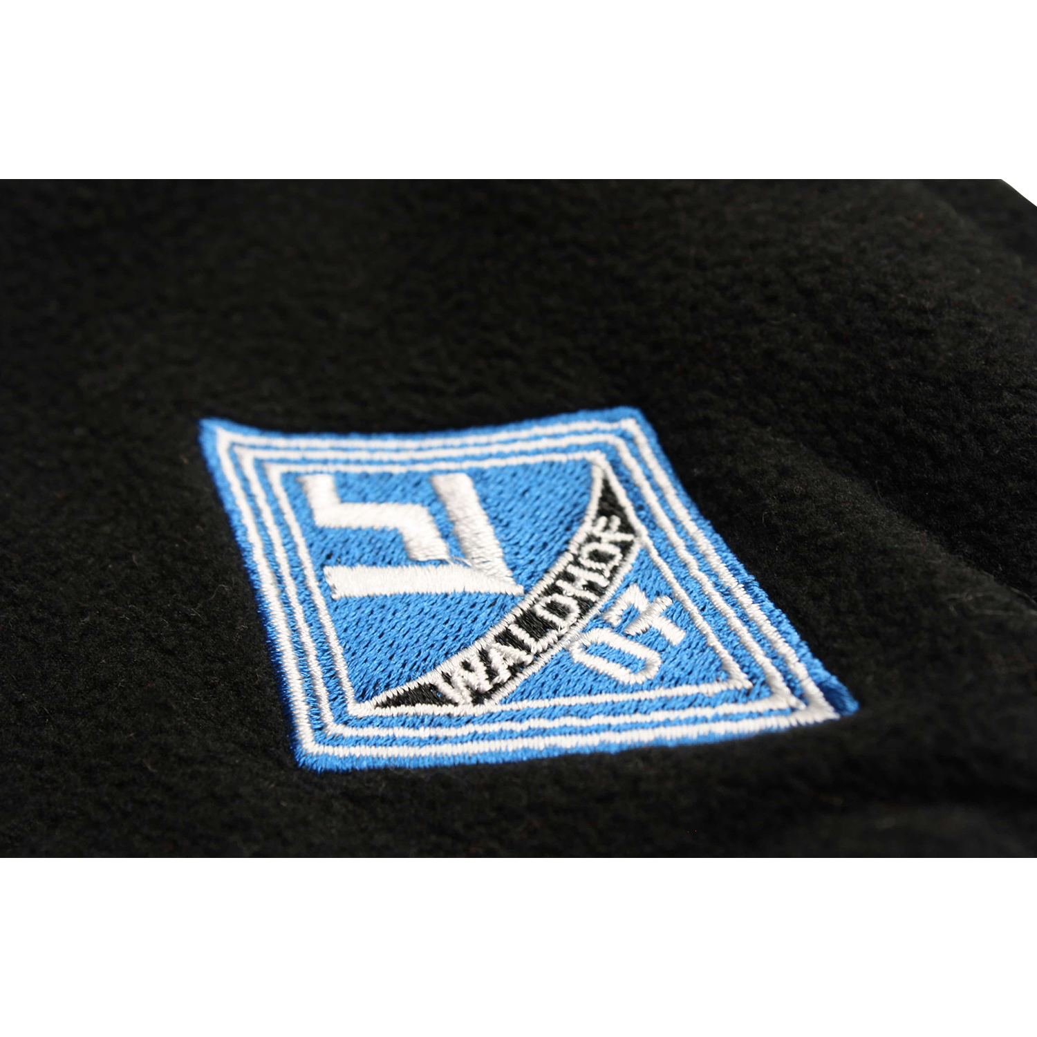 Handschuh Fleece 2-farbig und bestickt